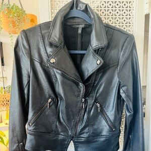 WHBM Black Moto Jacket